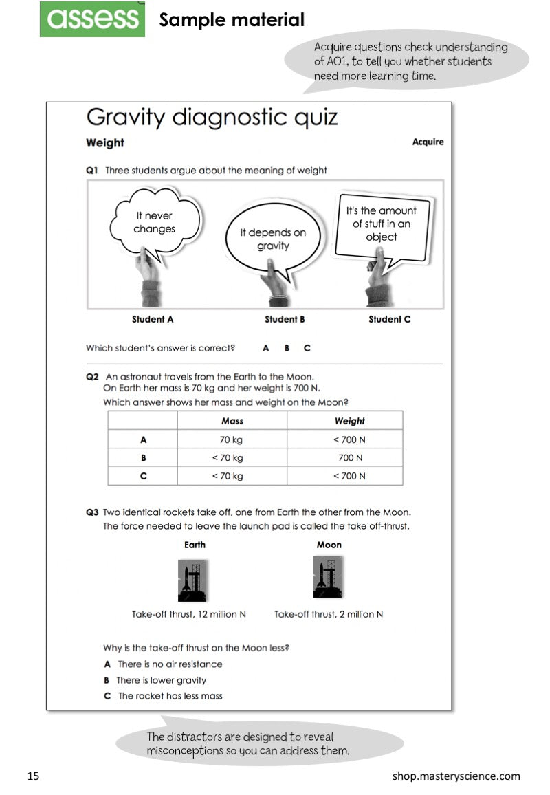 Proper Science KS3 - individual topics