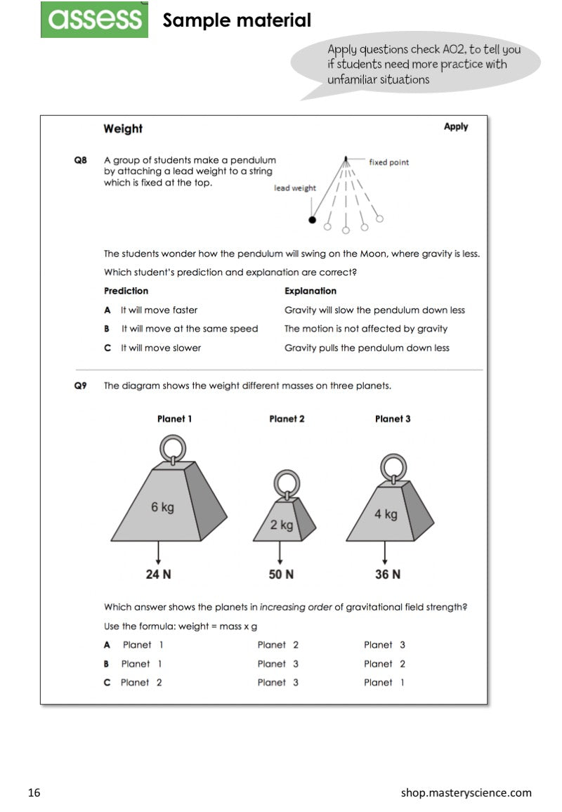 Proper Science KS3 - individual topics