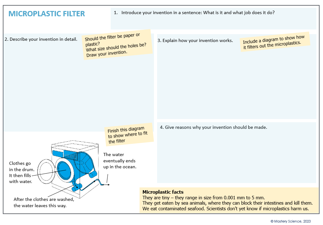 Ditch microplastics: Thinking Classroom version